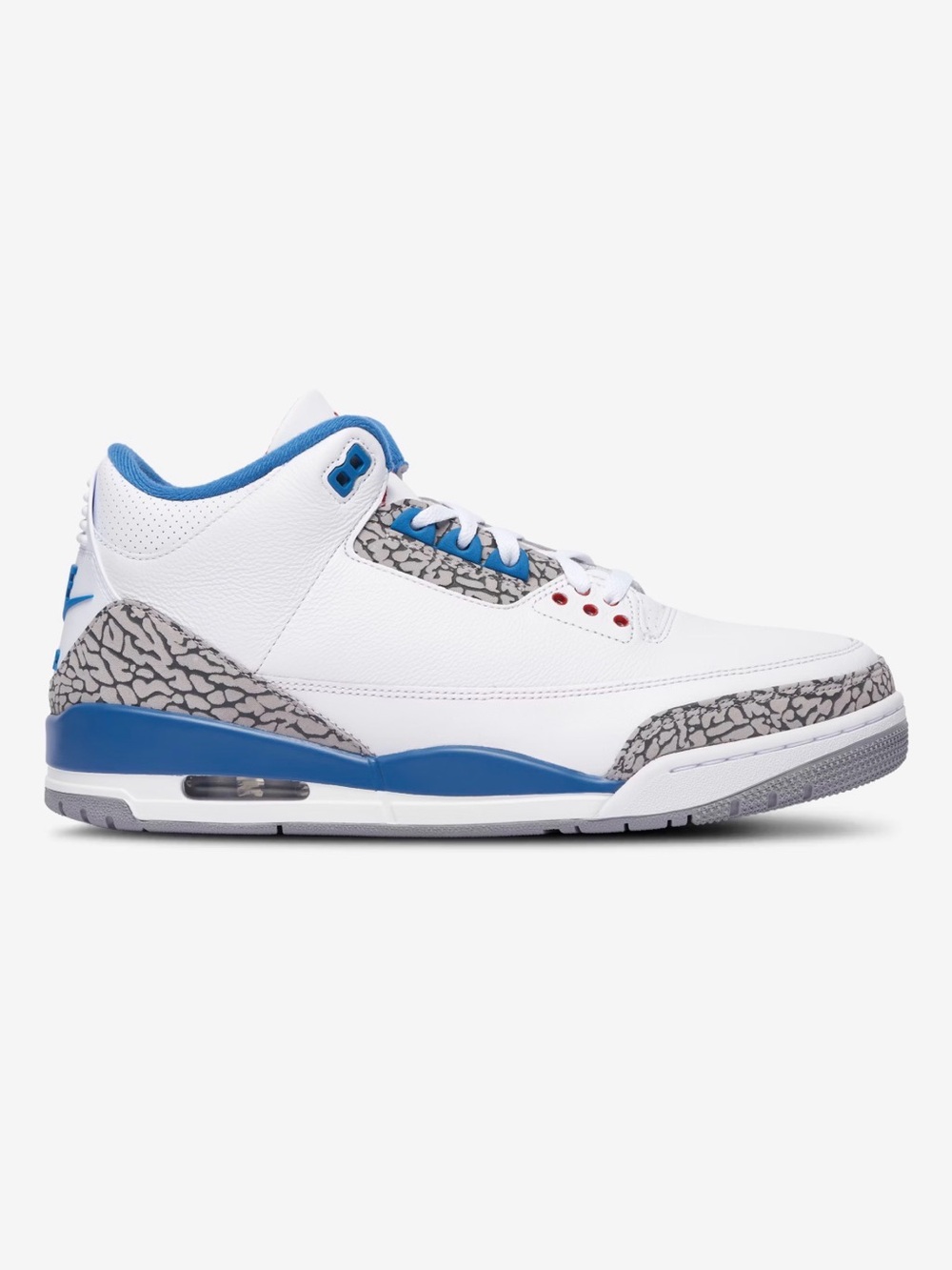 Nike Air Jordan Retro 3 White Blue Grey Men's Sneakers